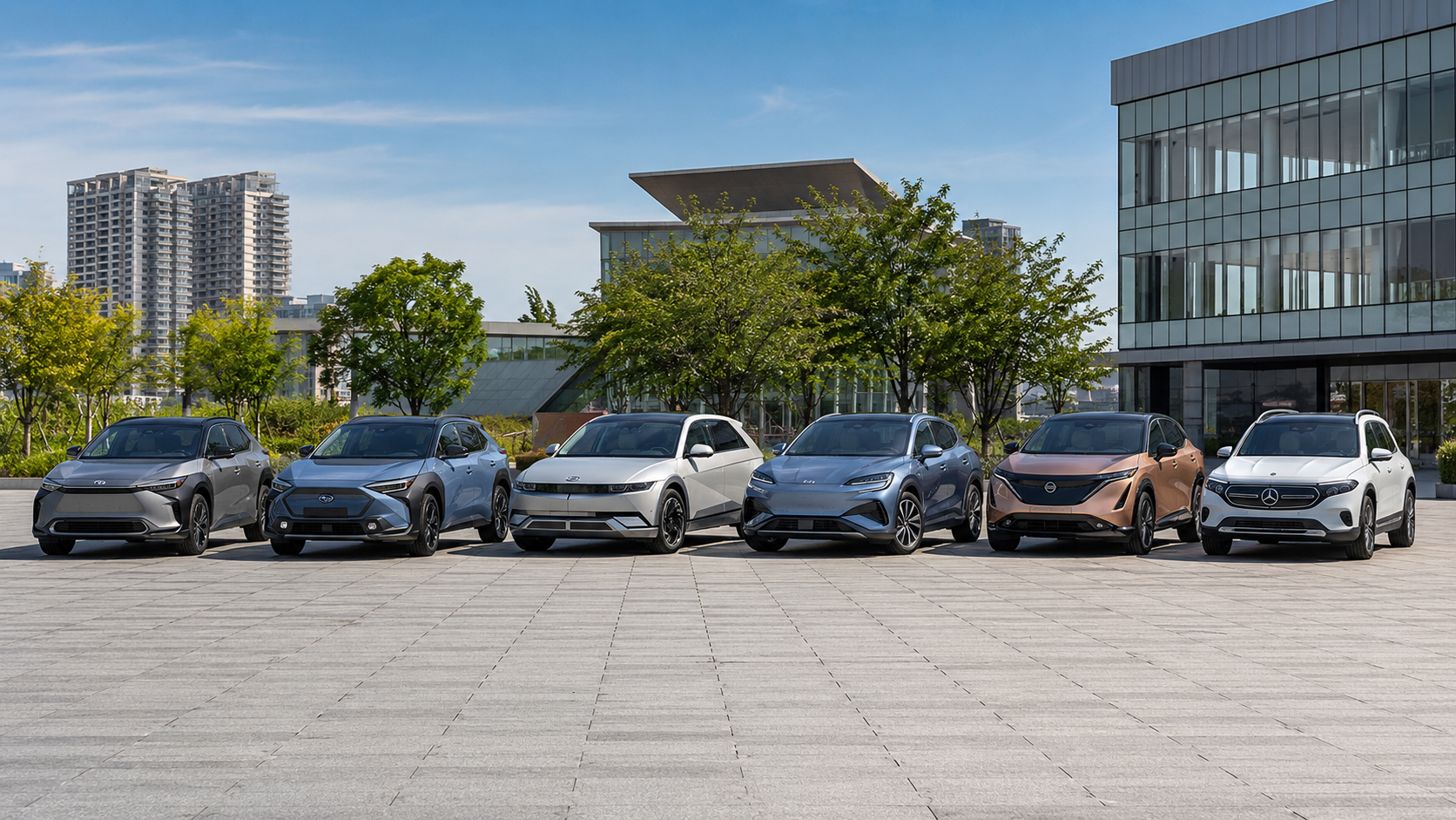 2026年に日本で選べる電気自動車SUVの車種を比較したイメージ画像