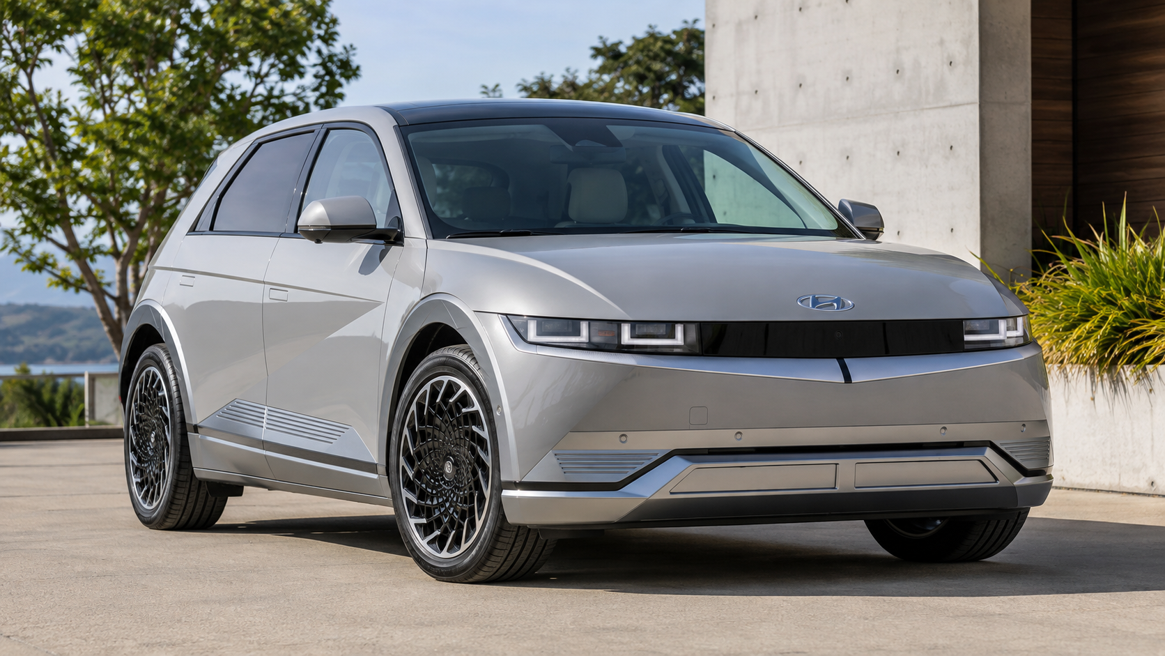 航続距離703kmのヒョンデ IONIQ 5をイメージした画像